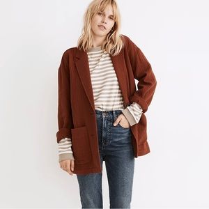 Madewell Diamond Jacquard Shaw Blazer